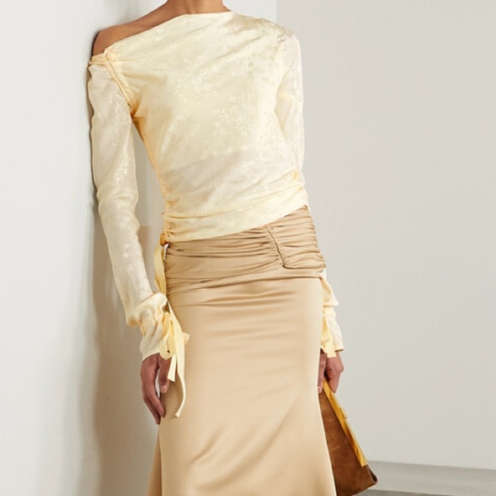 The Line by K Jacquard Off the Shoulder Top